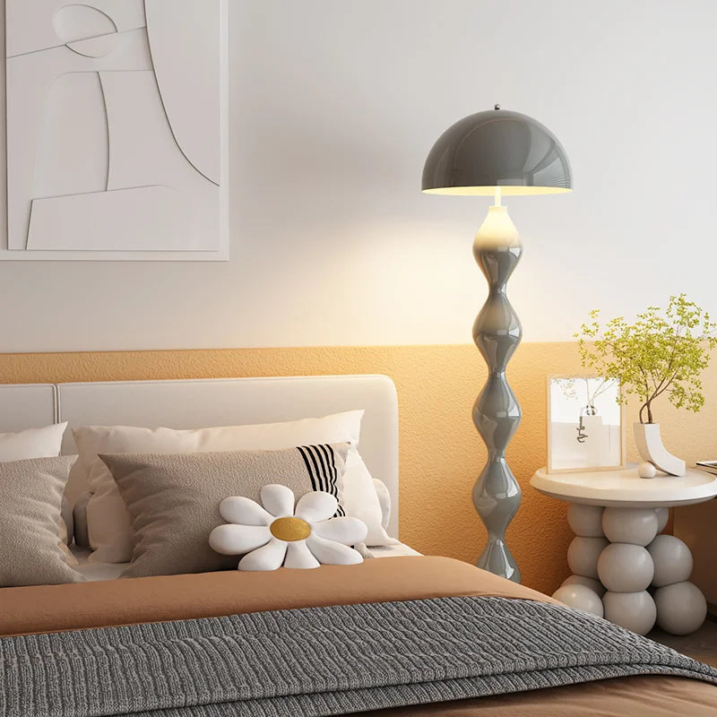 Creative Mushroom Floor Lamps Living Room Sofa Next To The Standing Lamp Macaroon Bedroom Bedside Light Indoor Lighting Fixture