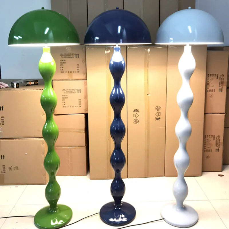 Creative Mushroom Floor Lamps Living Room Sofa Next To The Standing Lamp Macaroon Bedroom Bedside Light Indoor Lighting Fixture