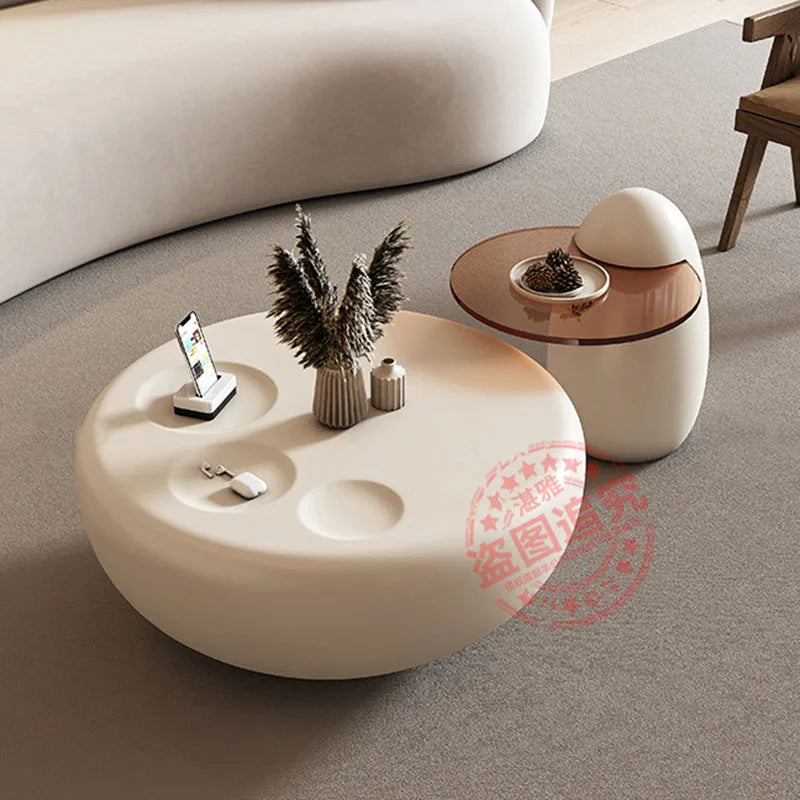 Minimalist Bedroom Coffee Tables Side White Luxury With Coffee Tables Round Design Tables Table Basses De Salon Home Furniture